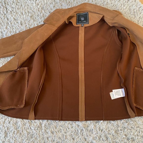 Suedette blazer with no zipper size. xxs - Picture 7 of 10